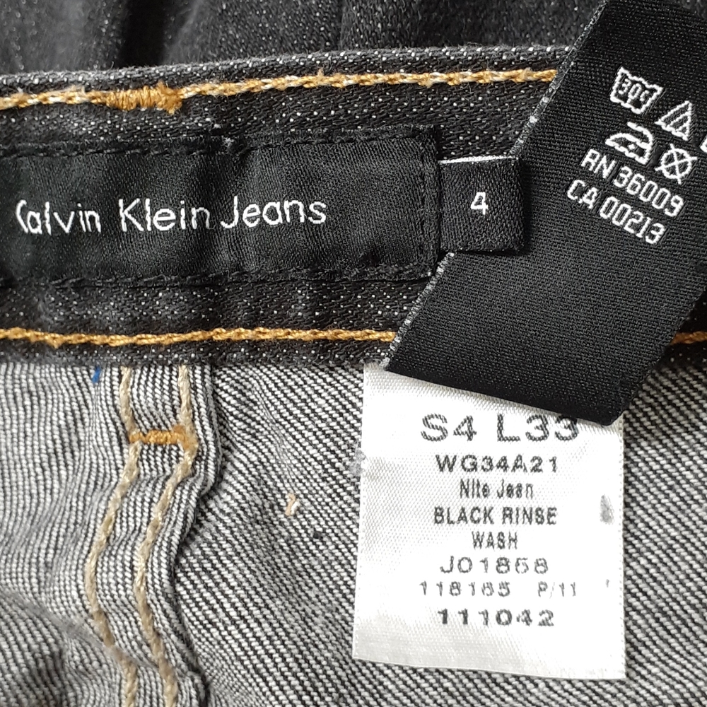 Calvin Klein Jeans Women's 4 Lean Black - Picture 14 of 16